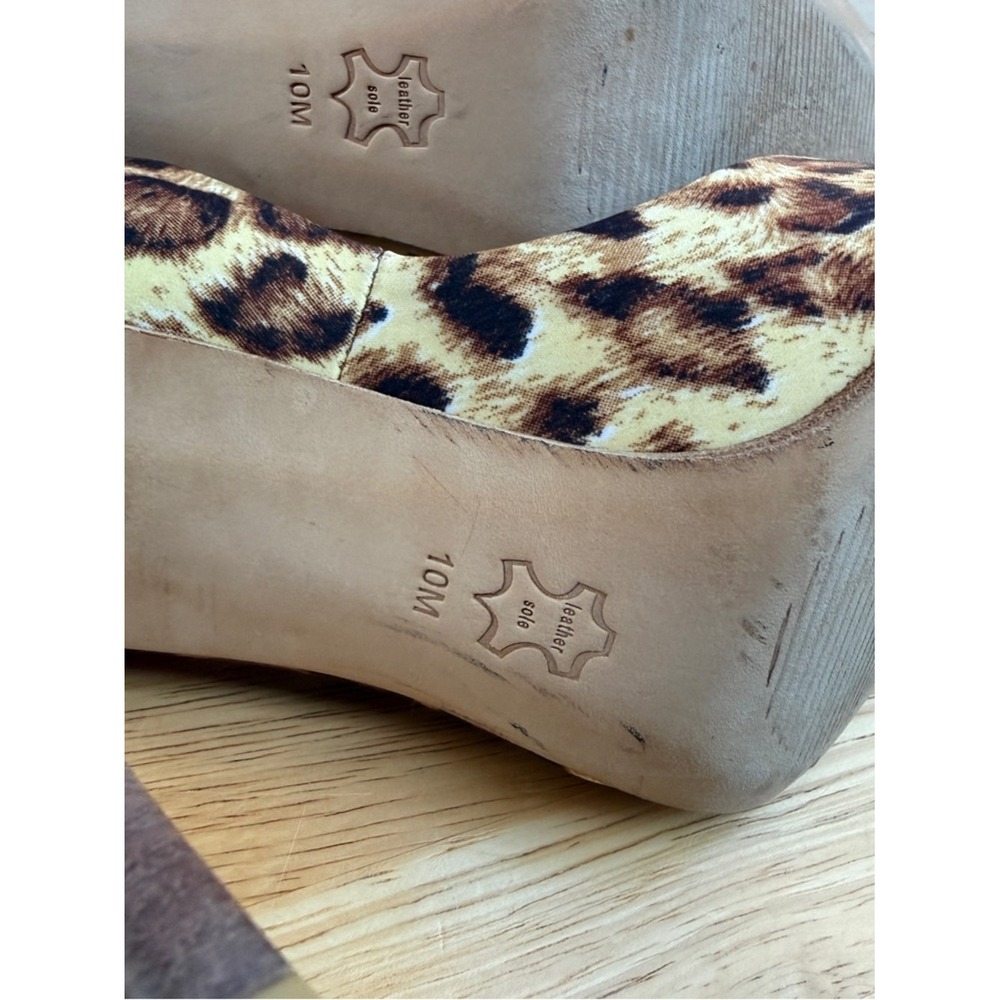GUESS Leopard-Print Pointed Toe Pumps in Brown and Black - Picture 10 of 13